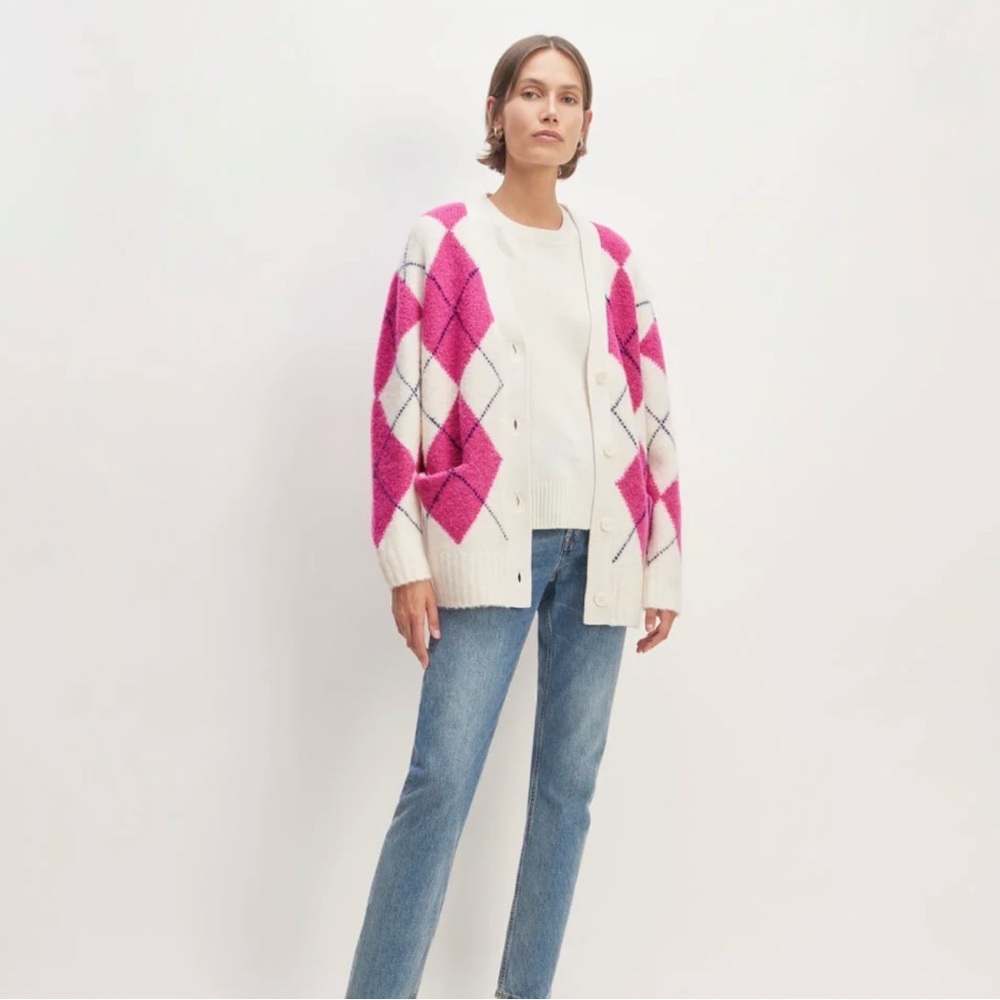 Everlane SuperFuzz Wool & Alpaca Cardigan - Picture 3 of 11